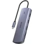 USB-C multiport adaptér Unitek D1113A — HDMI, VGA, čítačka kariet, PD 100W