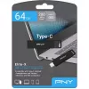 PNY Elite-X USB kľúč 64 GB USB Type-C 3.2 Gen 1 (3.1 Gen 1) čierny (P-FDI64GELTXC-GE)