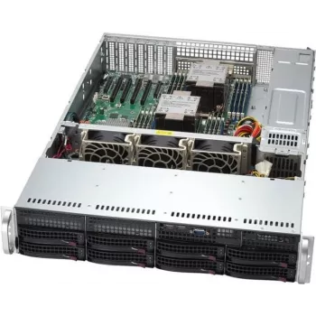 Supermicro SYS-621P-TRT serverový barebone Intel C741 LGA 4677 (Socket E) Rack (2U) strieborný (SYS-621P-TRT)