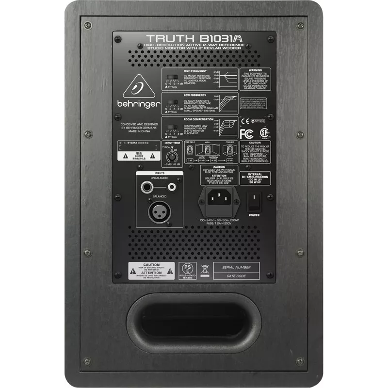 Behringer Truth B1031A 2-pásmový strieborná, žltá káblový 100 W
