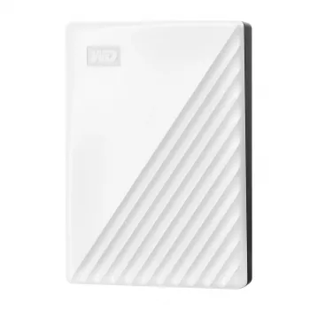 Western Digital WD My Passport 5 TB biela USB 3.0 / 2,5 palca, 19,15 mm / 256-bitové šifrovanie / WD Backup / biela (WDBPKJ0050BWT-WESN)