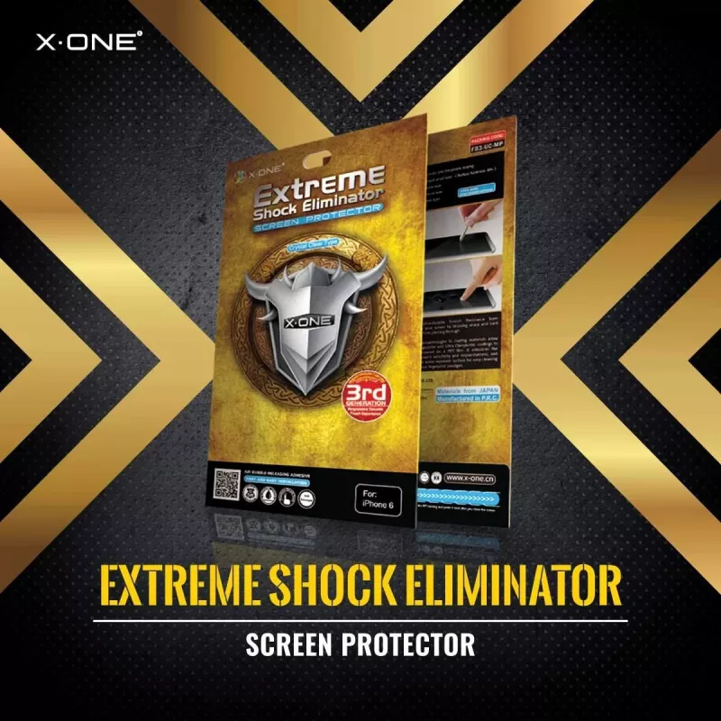Puzdro Shock Eliminator X-ONE pre iPhone 7 — čierna, odolné ľahké ochranné puzdro
