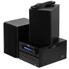 Mini Hi‑Fi stereo systém Adler AD 1917 — Bluetooth V5.3, CD/USB/MP3, 2×25 W RMS, FM tuner, 4‑pásmový ekvalizér, AUX, čierny