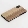 Puzdro na smartphone man and wood pre iPhone X/XS – Vintage Olive čierna
