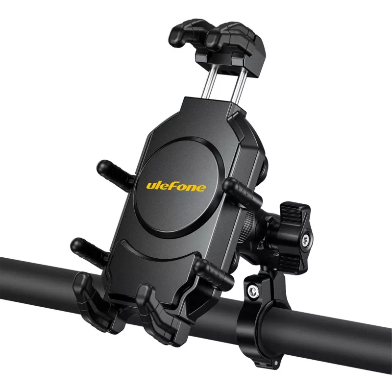 Pasívny držiak UleFone Armor Mount Pro pre mobilné telefóny — držiak, na bicykel a kolobežku, čierny