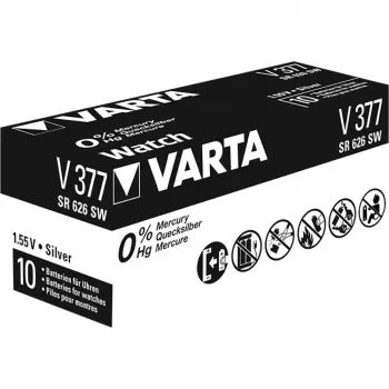 Varta 00377101111 21 mAh strieborná