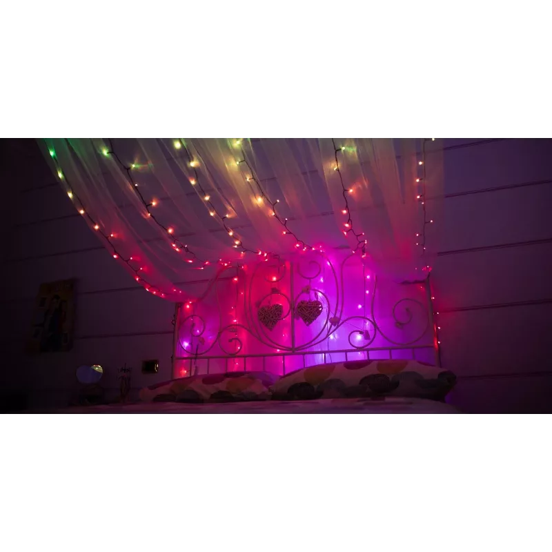 TWINKLY Strings 600 (TWS600STP-BEU) inteligentné vianočné osvetlenie na stromček 600 LED RGB 48 m