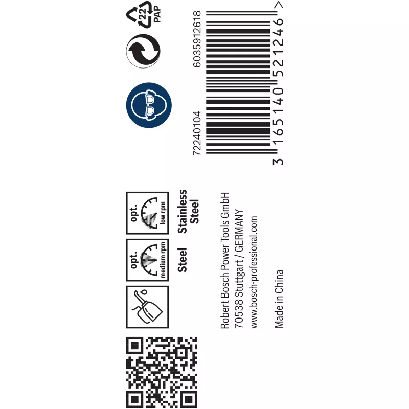 Sada vrtákov Bosch HSS Twist Drill Bits Cobalt, model 2608585889