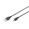 Prepojovací kábel USB A / Mini-USB B M/M 1 m čierny