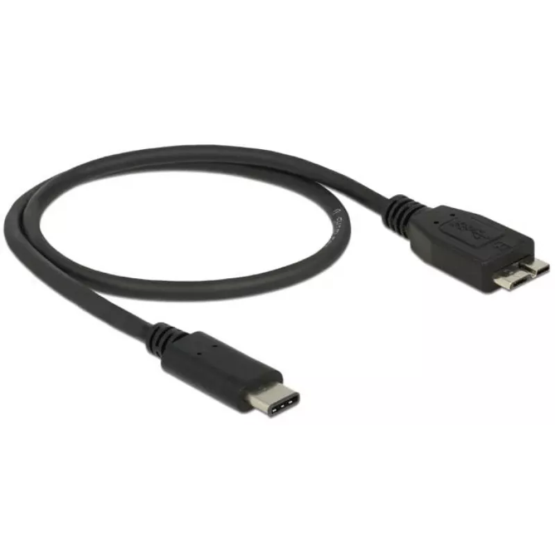 USB kábel DeLOCK 0,5 m USB3.1 C - MicroUSB3.1 B