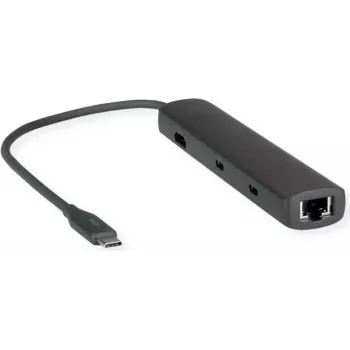 Dokovacia stanica ROLINE 12021124 USB 3.2 Gen 1 Type-C sivá káblová
