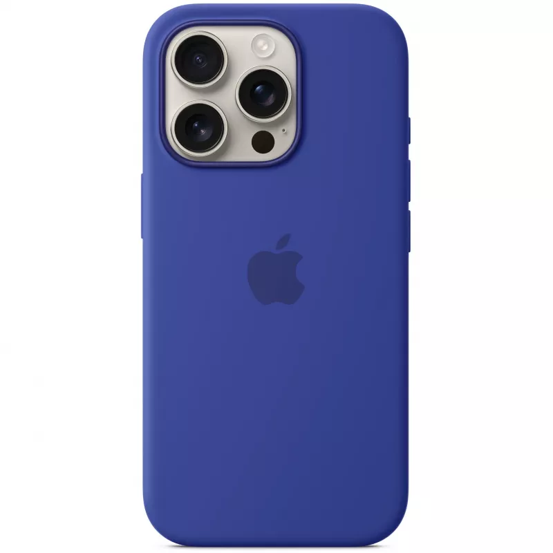 Silikónové puzdro Apple iPhone 16 Pro MagSafe ultramarínové puzdro