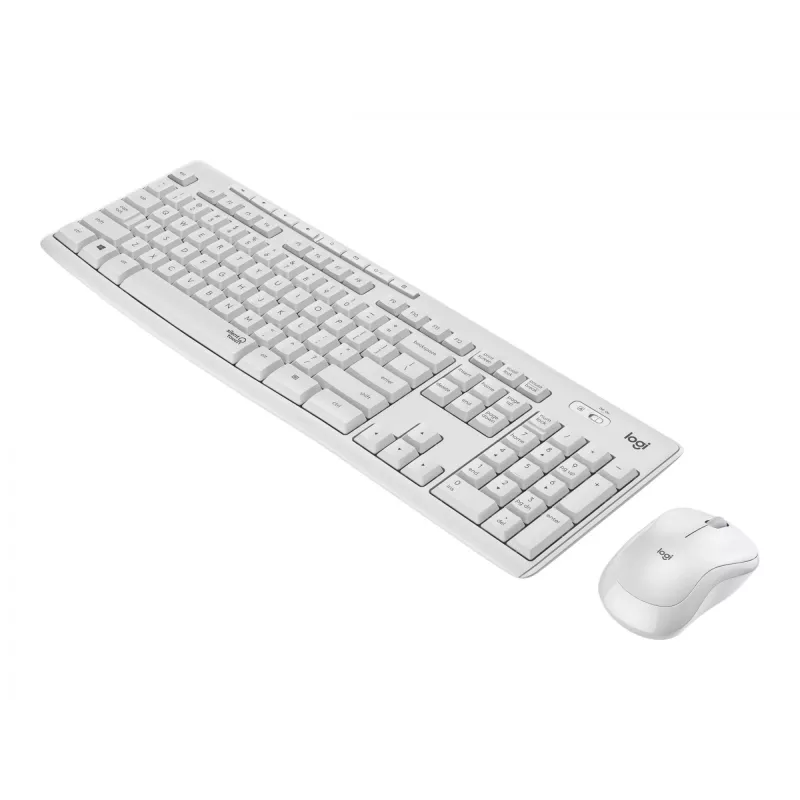 Logitech MK295 Silent - sada klávesnice a myši - bezdrôtová - 2,4 GHz - talianska - krémovobiela