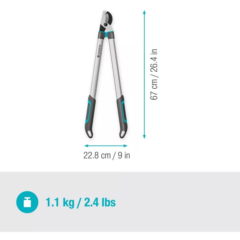 Gardena nožnice na konáre EasyCut L sivá/tyrkysová 50cm (12031-88)