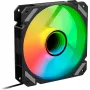 SHARKOON SHARK Mirror RGB PWM 120 mm ventilátor do skrinky, 1500 RPM, čierny