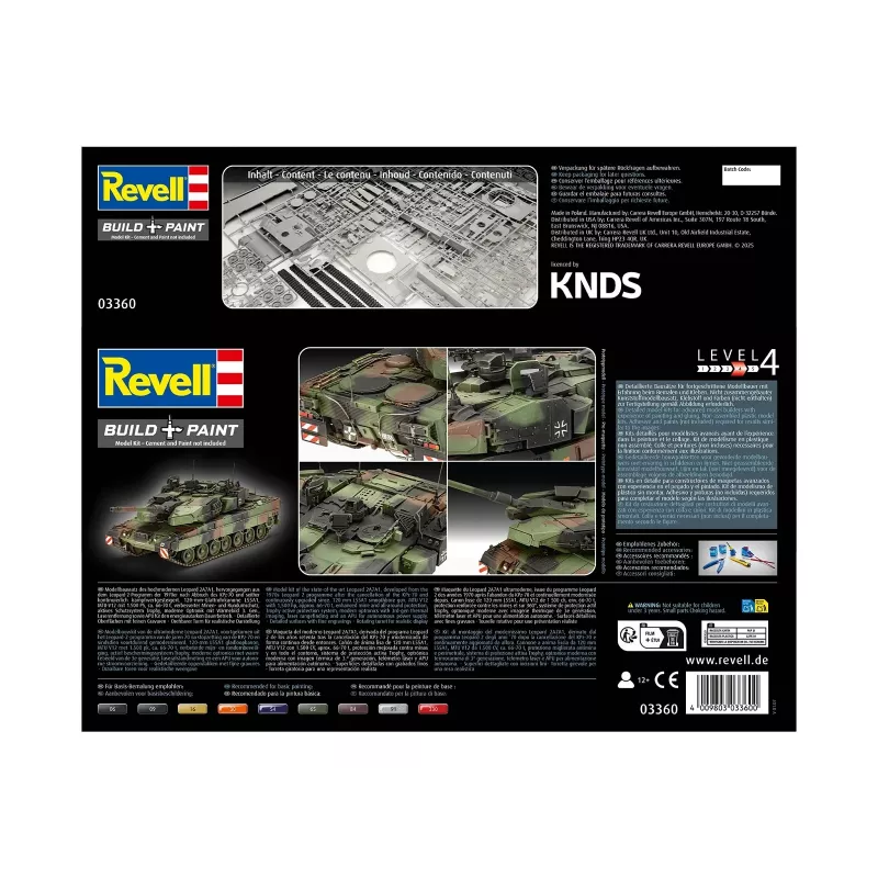 Plastový model REVELL Leopard 2A7A1 vojenský tank stavebnica (mierka neuvedená)