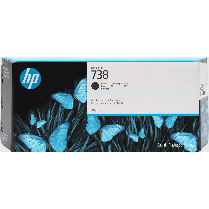 HP 738 300 ml čierna atramentová kazeta DesignJet