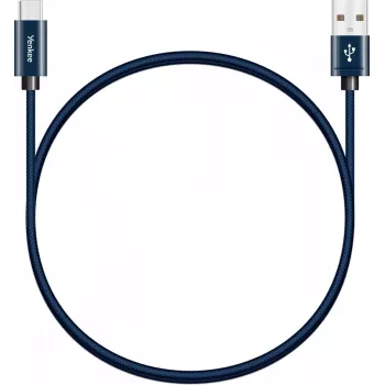 Kábel YENKEE YCU 301 BE USB-A 2.0/USB-C 1m fialová