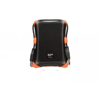 SILICON POWER Armor A30 - pevný disk - 2TB - externý (prenosný) - 2.5 (6,4 cm) - USB3.0 - čierny (SP020TBPHDA30S3K)