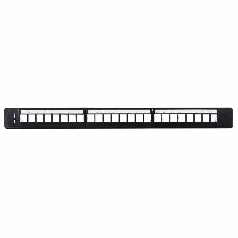 Patch panel 1U LANBERG PPKS-1124-B, 24 portov, 1U, ABS, čierny, 482,6×44,5×154 mm