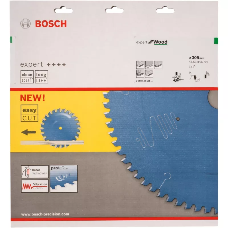 Bosch Expert for Wood pílový kotúč 2608642531, 305 mm, 72 zubov, otvor 30 mm