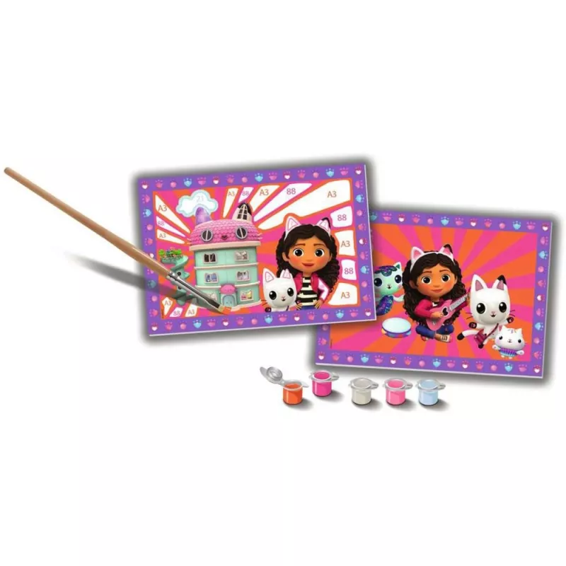 Junior Paint by Numbers - DreamWorks Gabby's Dollhouse (2 dizajny)