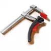 BESSEY KliKlamp skrutková zvierka 30 cm nerezová oceľ, čierna, červená