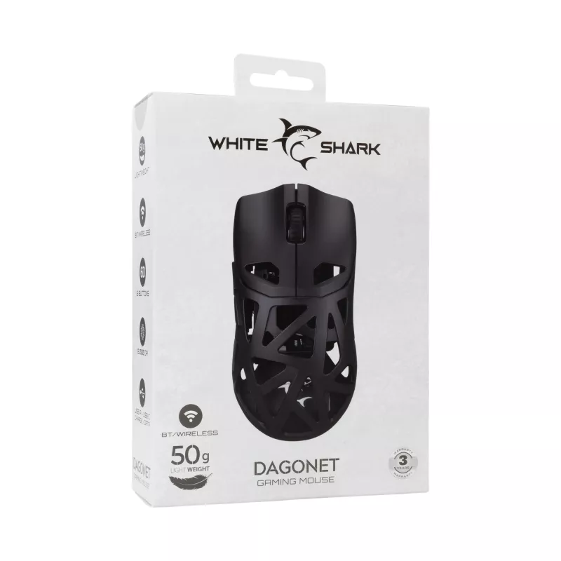 White Shark WGM-5019 Dagonet Wireless 24000 dpi čierna