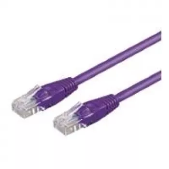 Sieťový kábel Goobay 0,25 m 2xRJ-45 fialový Cat6