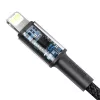Baseus vysoko hustý pletený kábel Type-C na Lightning, PD, 20W, 1m (čierny)