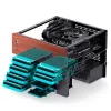 Jonsbo N4 Microtower skriňa čierna robustná oceľ kompaktná PC skriňa