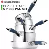 Sada hrncov Russell Hobbs RH01179EU, 5-dielna, modrá