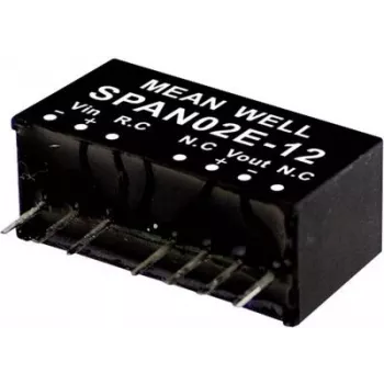 Napájací zdroj/menič MEAN WELL SPAN02A-03, 2 W výstupný výkon, 0,5 A výstupný prúd, RoHS