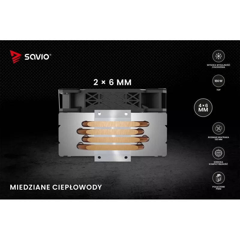 SAVIO VORTEX X2 Chladič procesora