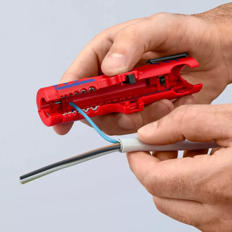 Knipex 16 85 125 SB odizolovač káblov modrá, červená