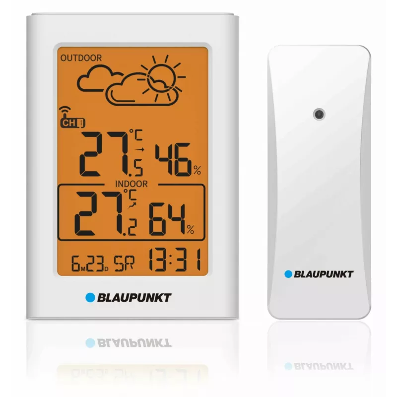 Blaupunkt WS15WH meteostanica s vonkajším senzorom, biela