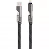4smarts USB-C kábel ComboCord Flat 240W+ kľúčenka - kábel - digitálny/dátový