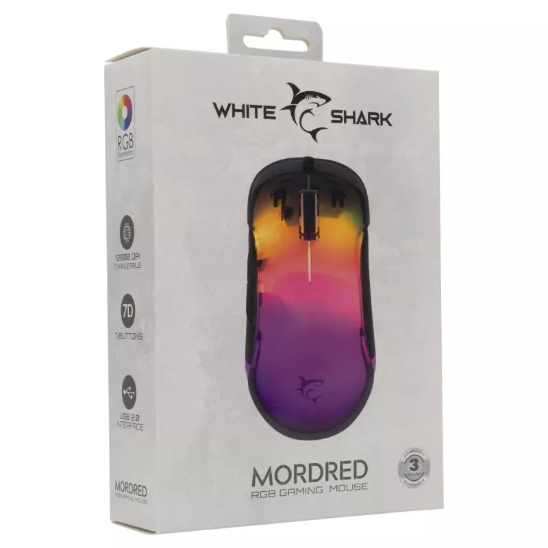 Myš White Shark GM-5017 Mordred čierna USB