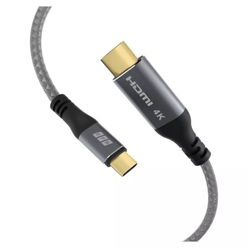 EFB Elektronik USB-C na HDMI kábel 4K30Hz sivý – kábel – digitálny/dáta (USB-HDMI-00001)
