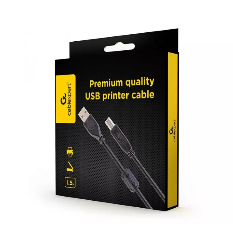 USB2 tlačiarňový kábel AM-BM 1,5M/CCFB-USB2-AMBM-1,5M Gembird