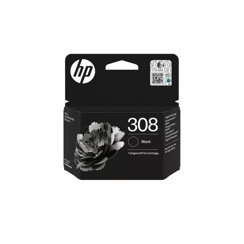 HP 308 čierna originálna atramentová kazeta
