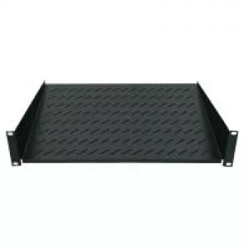 LogiLink SF2C45B 19" Konzolová polica, 2U, hĺbka 400 mm, do 25 kg, čierna