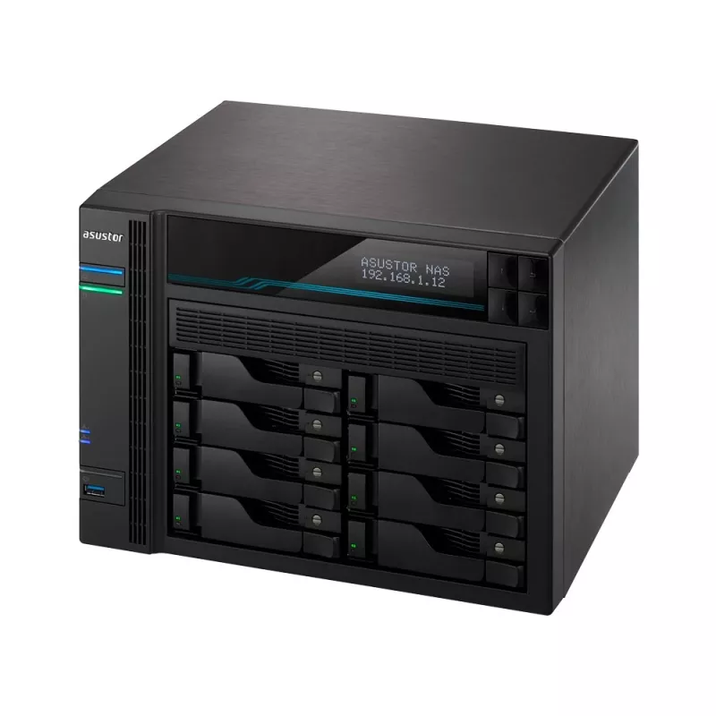Asustor Lockerstor 10 AS6510T NAS tower Intel Atom® C3538 8 GB DDR4 0 TB ADM čierna