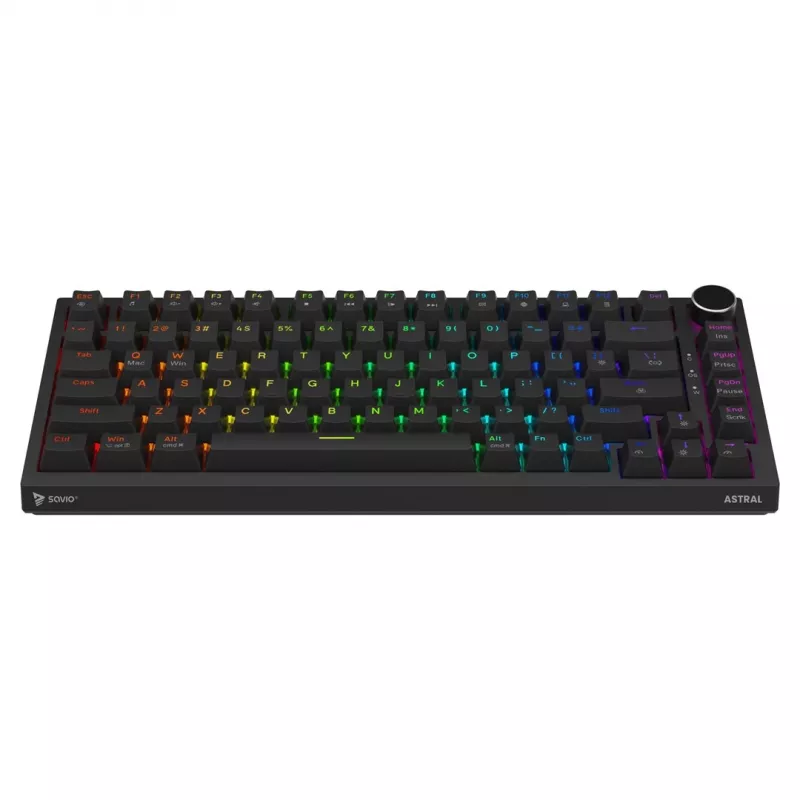 Savio ASTRAL BLACK JADE klávesnica Gaming USB QWERTY US International