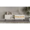 TV skrinka cama meble INSERTO 3D1W 190x40x62 cm cashmere s LED
