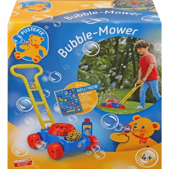 Bubble-Mower kosačka na trávu, bubliny modrá/červená