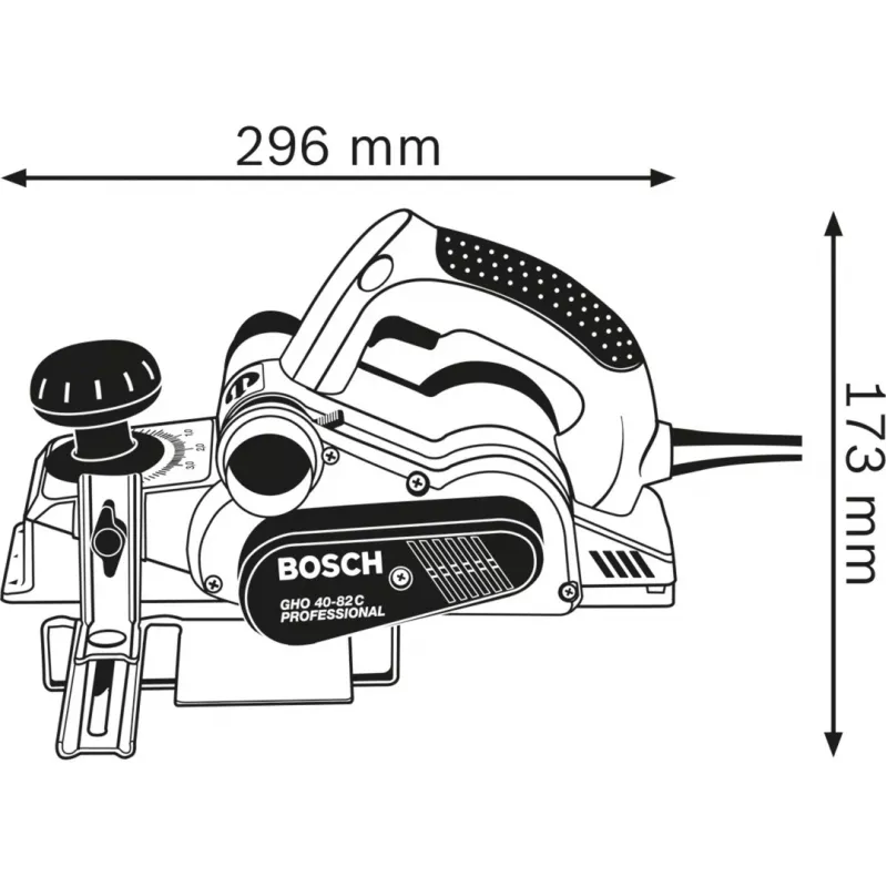 Bosch GHO 40-82 C Professional čierna, modrá, strieborná 14000 ot/min 850 W