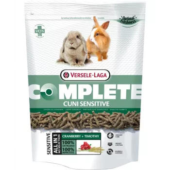 Versele-Laga Complete Cuni Sensitive 1,75 kg — bylinky, 13 % proteín, 20 % hrubej vlákniny, 2,5 % tuk