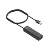 UNITEK Y-3089V01 rozbočovač rozhraní USB 3.2 Gen 1 (3.1 Gen 1) Type-A 5000 Mbit/s čierny