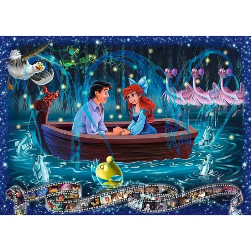 1000-dielne Ravensburger puzzle Disney Collector's Edition Ariel – 1000 dielikov, štandardný formát